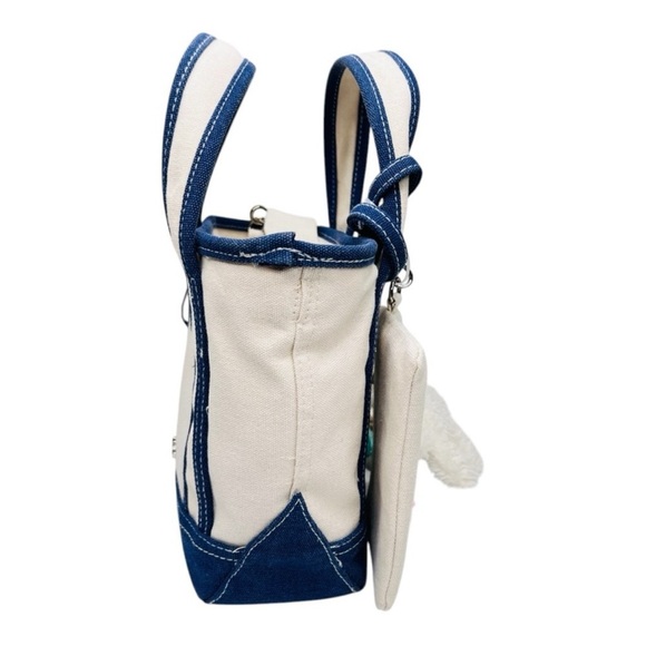 Viral Madden Girl Mushroom Canvas Mini Tote Crossbody Bag Charms & Keychain - Picture 2 of 11